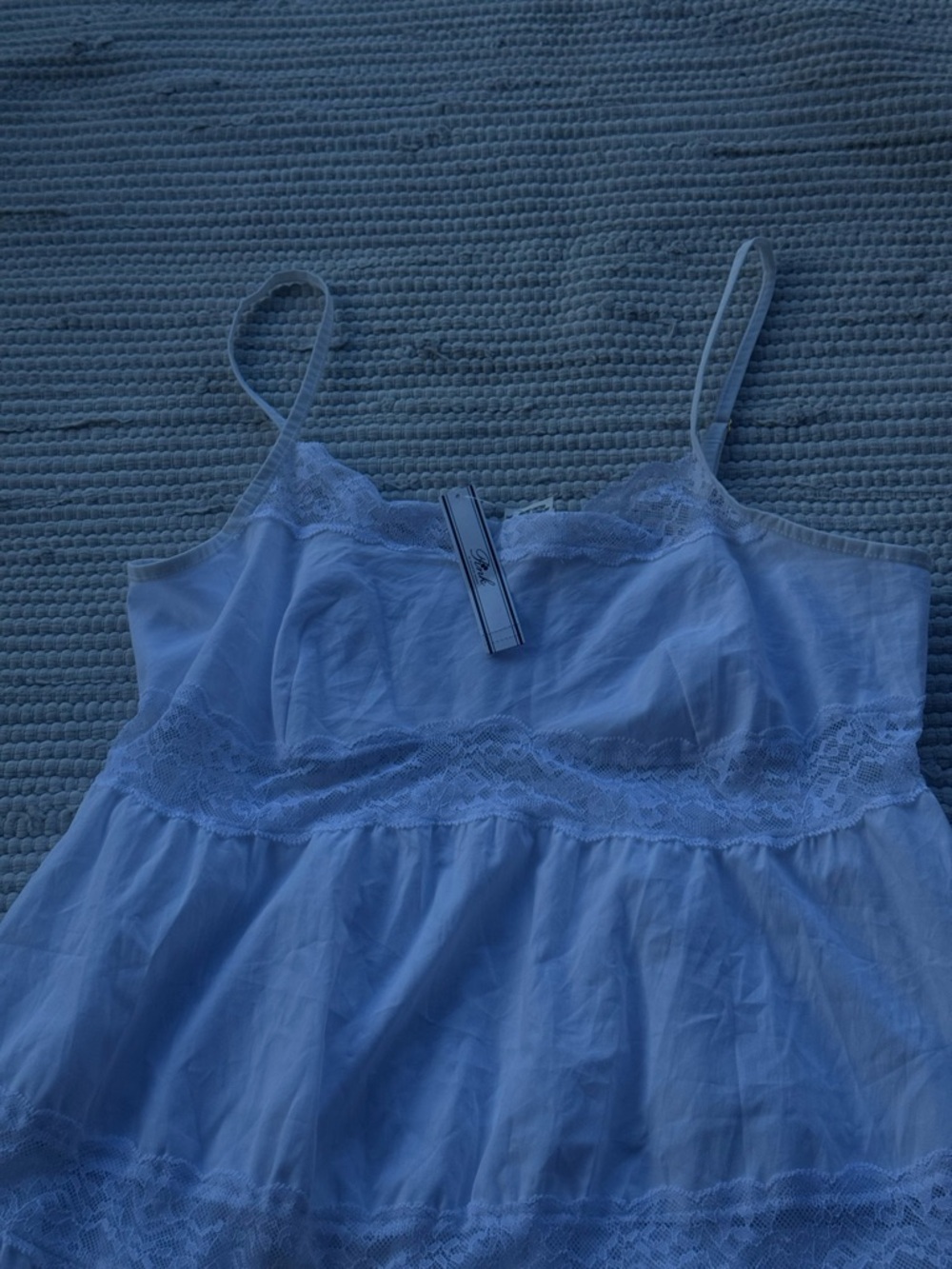 PINK x Frankies Bikinis Lace Tiered Babydoll Dress White S NWT - Picture 4 of 13